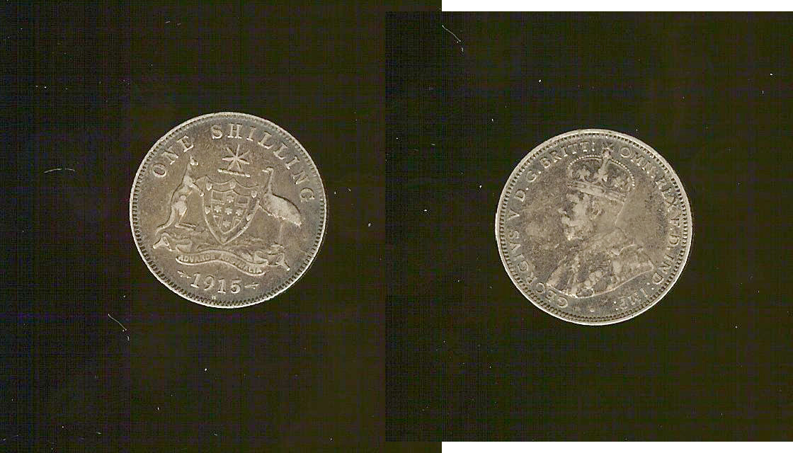 AUSTRALIE 1 Shilling Georges V 1915 Heaton TTB